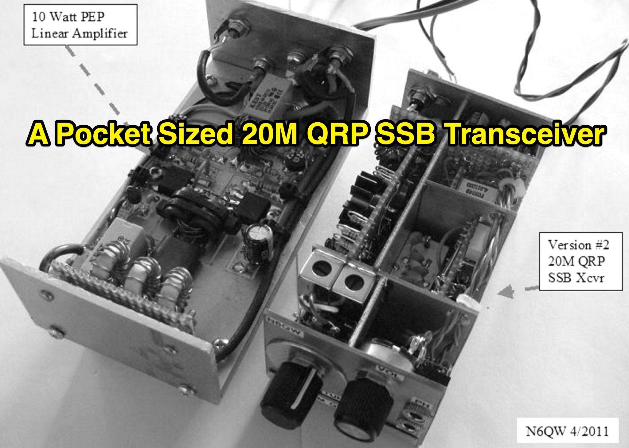 A Pocket Sized 20M QRP SSB Transceiver