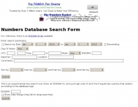 Spy Numbers Database Search Form