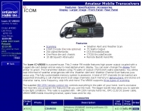 Icom V8000 mobile amateur transceiver