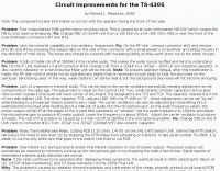 Circuit Improvements for the TS-430S