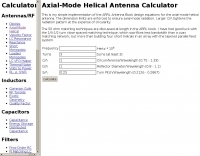 Axial-Mode Helical Antenna Calculator