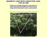 Magnetic loop for 30-10 M