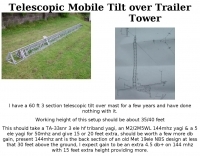 Telescopic Mobile Tilt over Trailer Tower