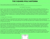 The Square Pole antenna