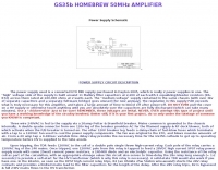 Homebrew 50 MHz Amplifier