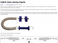 G4JUV Gate Spring Dipole