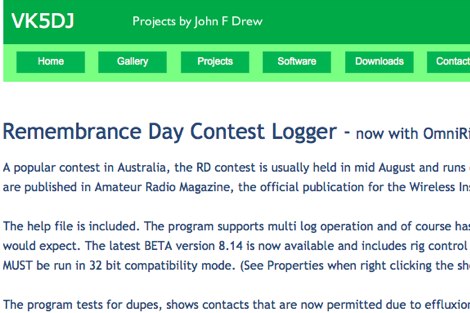 Remembrance Day Contest Logger