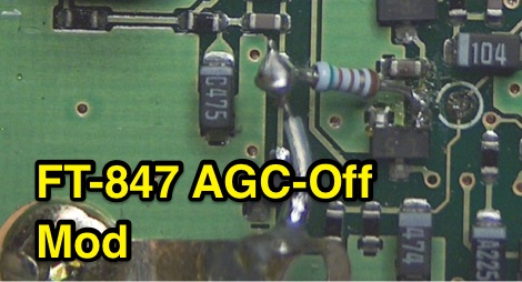 FT-847 AGC-Off Mod 