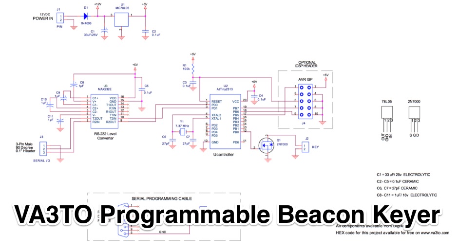 VA3TO Programmable Beacon Keyer