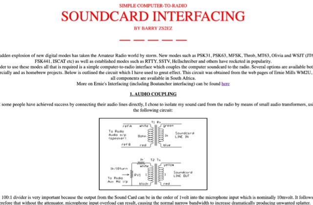 Soundcard Interfacing