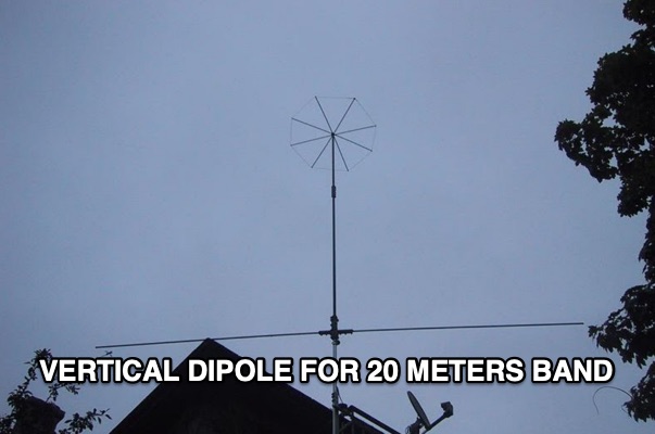 4m Tall Vertical Dipole for 20m 