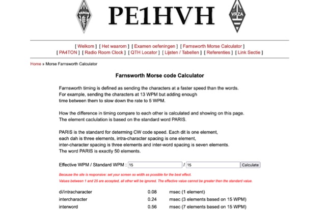 Farnsworth Timing Calculator