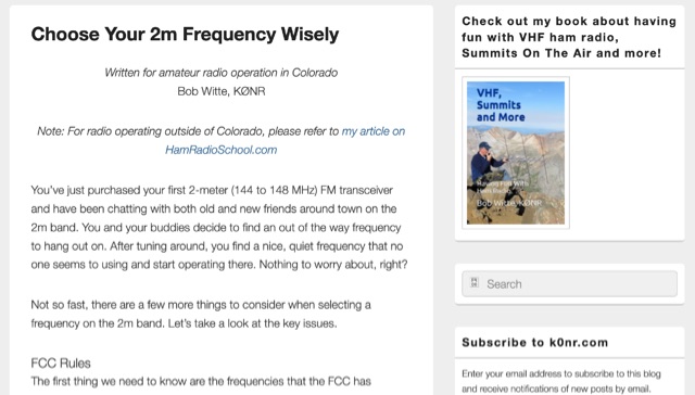 Snapshot of Unlocking the 2-Meter Band: Essential Frequency Selection Tips for Amateur Radio Operators showing the key part of the resource