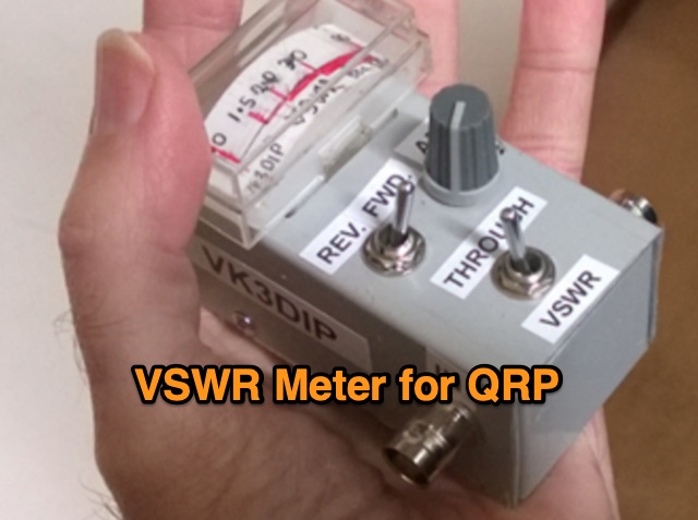 Snapshot of A Miniature VSWR Meter for QRP showing the key part of the resource