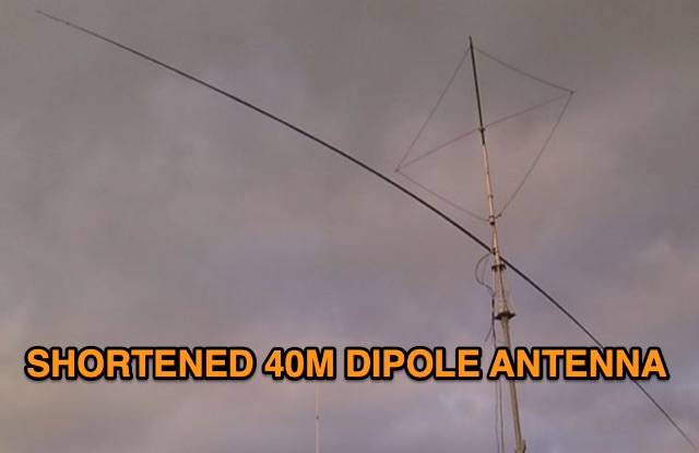 Shortened 40m Rotary Dipole Antenna