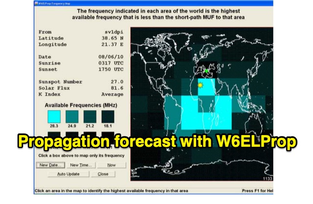 Make your own propagation forecast with W6EL 