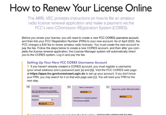 How to renew your FCC Licence