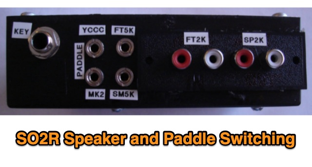 Snapshot of SO2R Speaker and Paddle Switching showing the key part of the resource