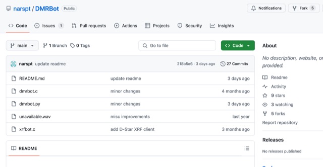 Snapshot of DMR D-Star  ChatGPT Voice Bot showing the key part of the resource