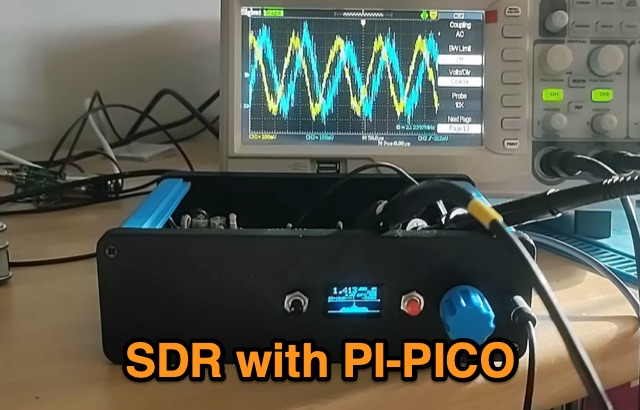 Snapshot of Minimalist Breadboard SDR Receiver with Pi Pico showing the key part of the resource