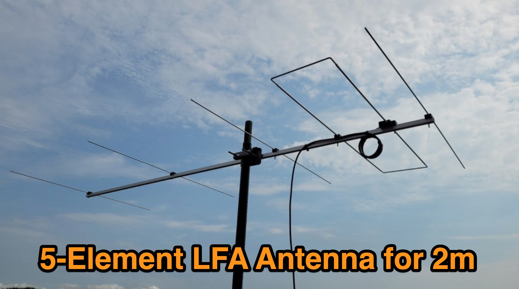 Snapshot of Lightweight 5-Element LFA Antenna for 2m showing the key part of the resource