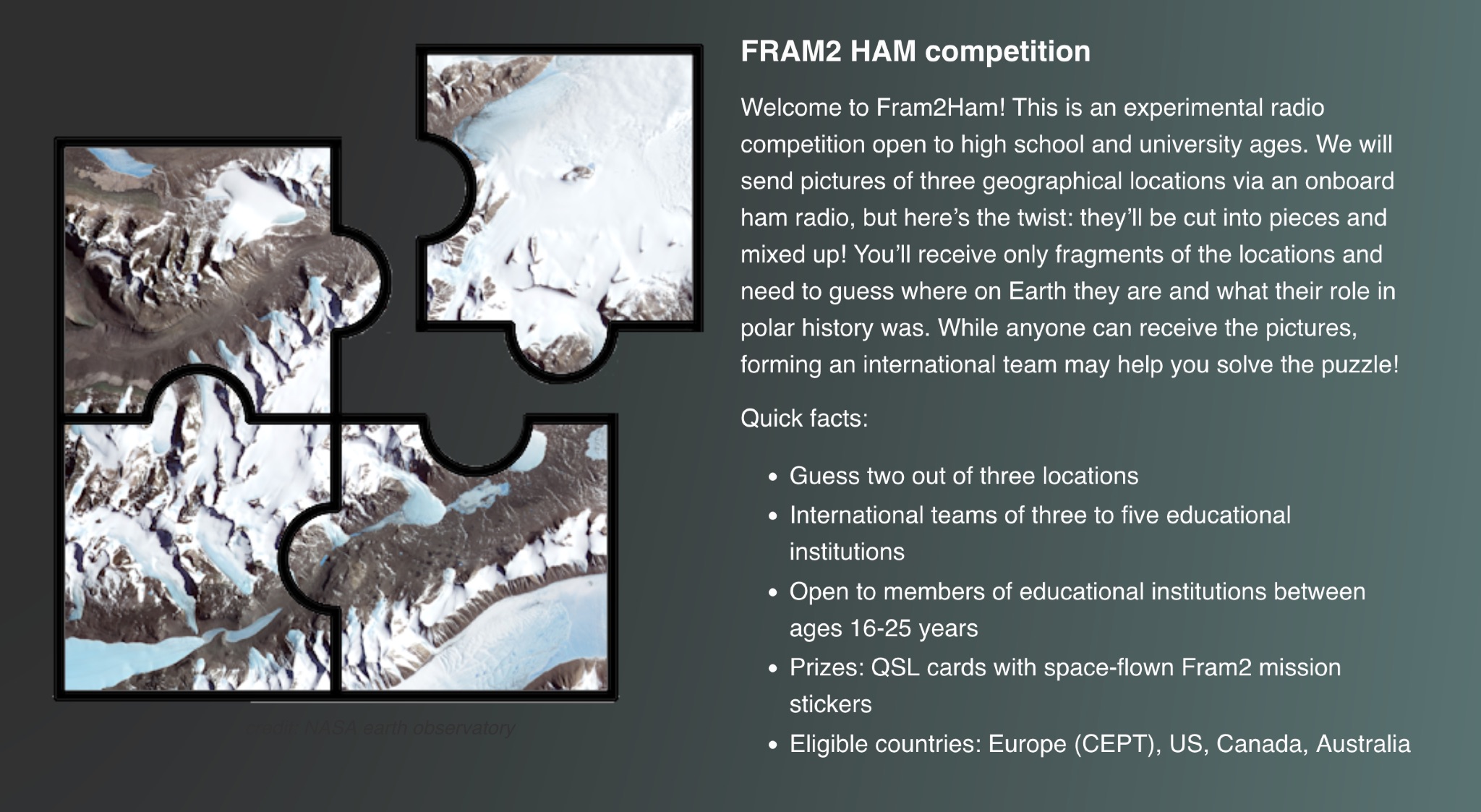 Snapshot of FRAM2 HAM showing the key part of the resource