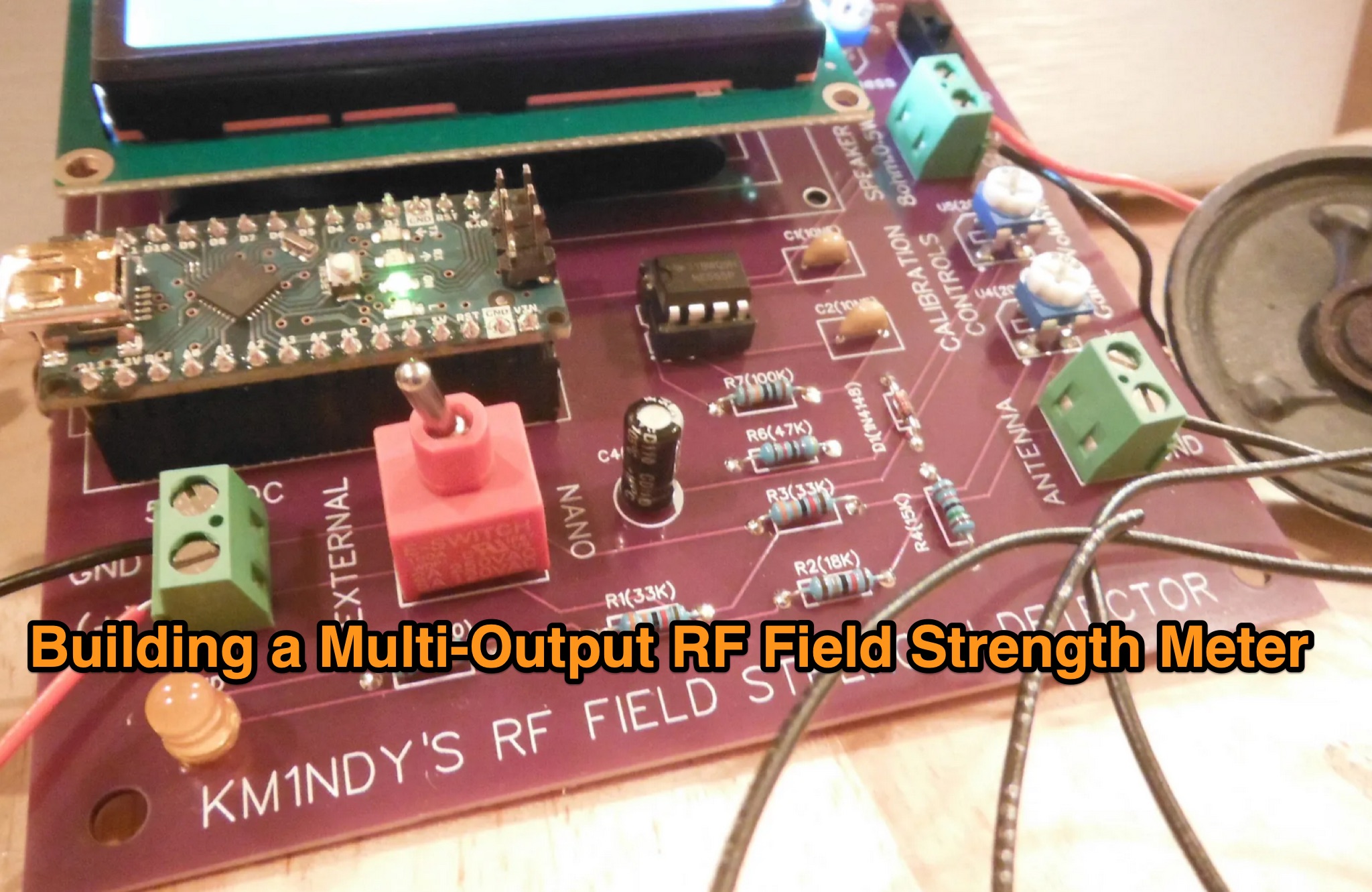 Snapshot of Building a Multi-Output RF Field Strength Meter  showing the key part of the resource