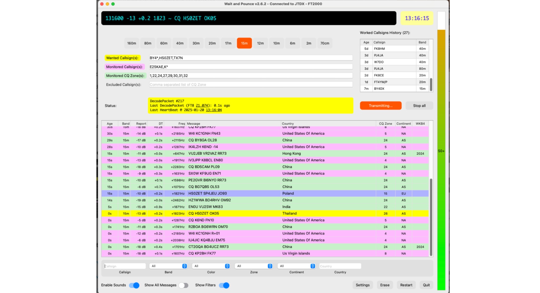 Snapshot of Wait and Pounce FT8 showing the key part of the resource