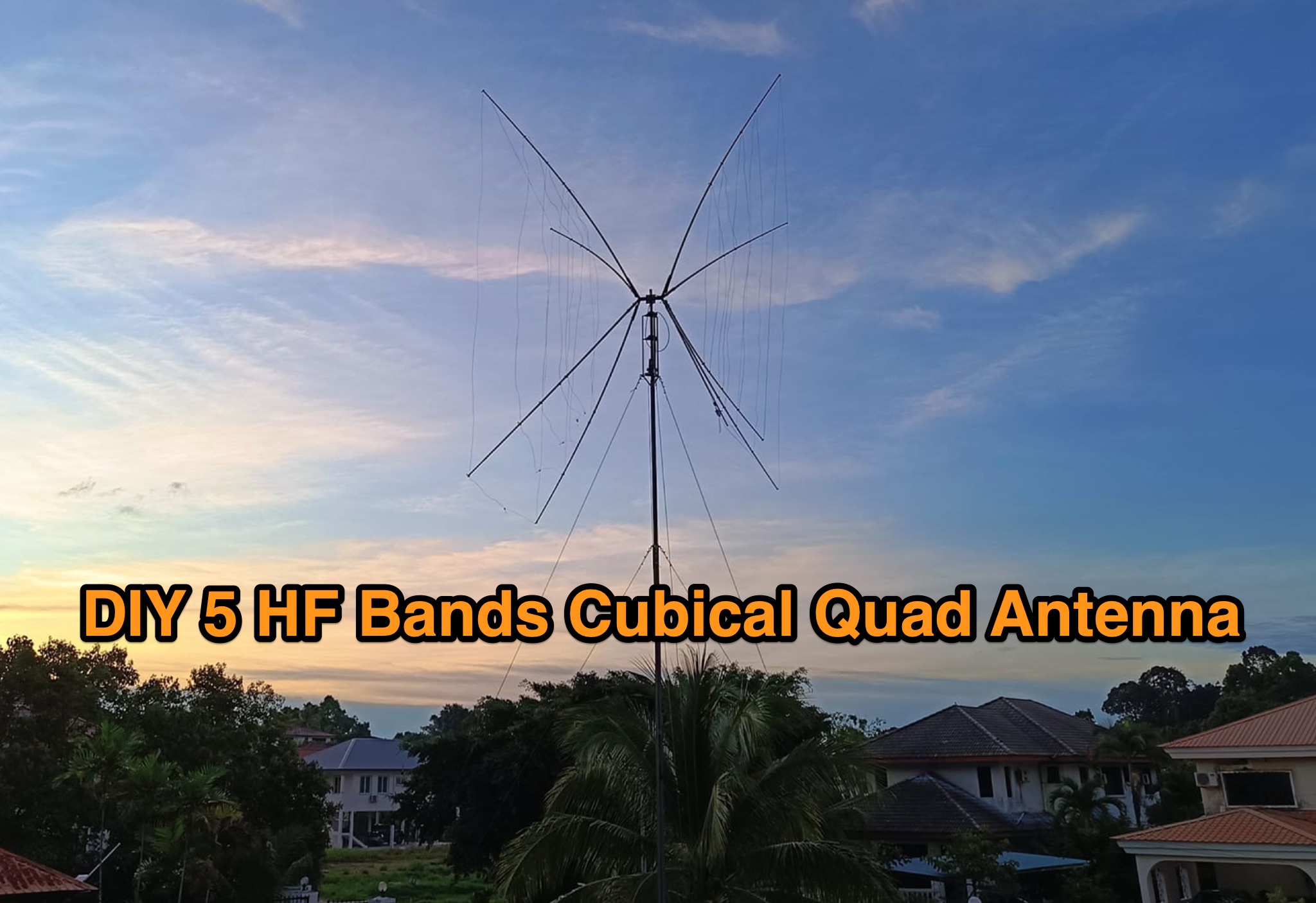 Snapshot of DIY 5 HF Bands Cubical Quad Antenna showing the key part of the resource