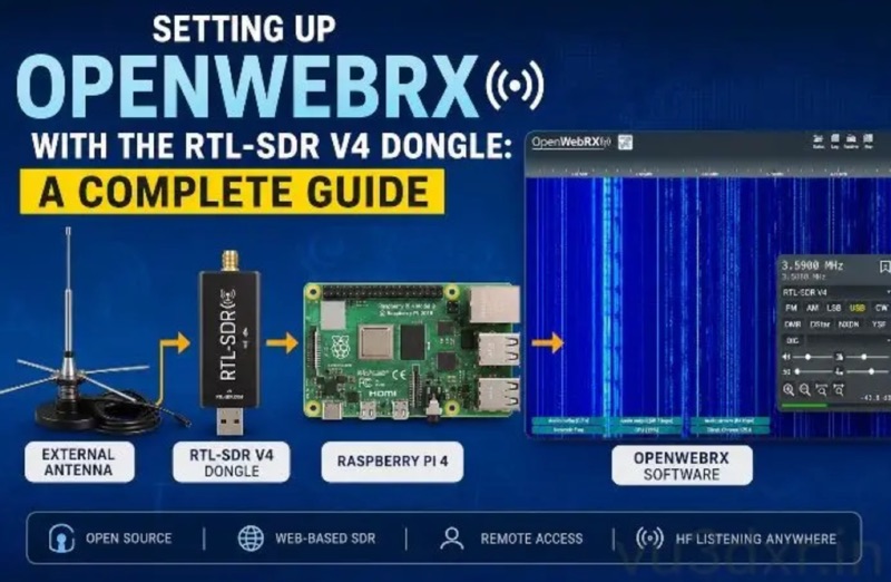 Setting Up OpenWebRX with the RTL-SDR V4 Dongle on Raspberry Pi