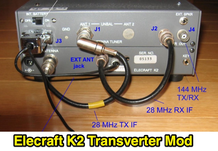 Elecraft K2 as a 2m IF Transceiver for Microwave Transverters