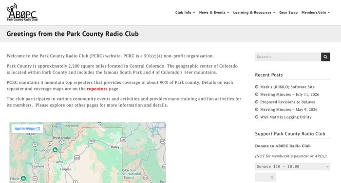 AB0PC Park County Radio Club