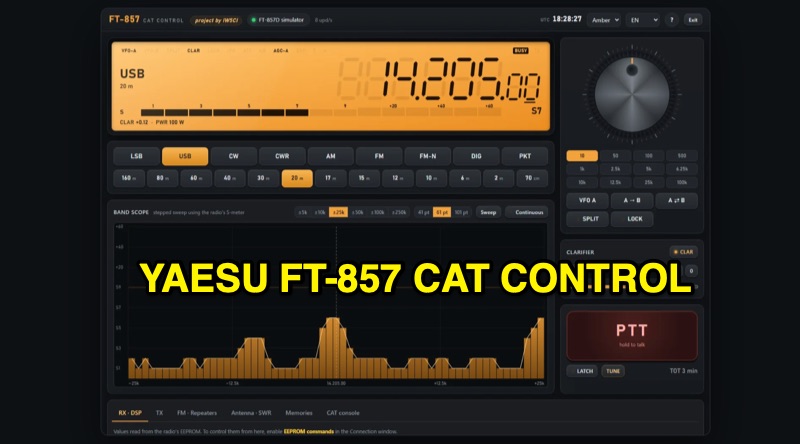 FT-857 CAT Control Windows Program for Yaesu FT-857/D