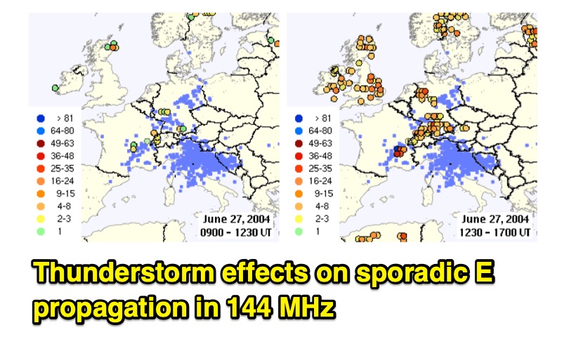 Thunderstorm Effects on Sporadic E Propagation