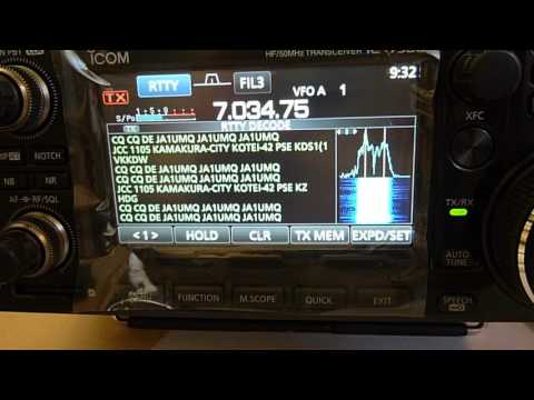 IC-7300 RTTY Video