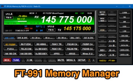 Yaesu FT-991 Memory Manager - The DXZone.com