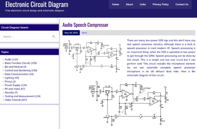Audio Speech Compressor Curcuit
