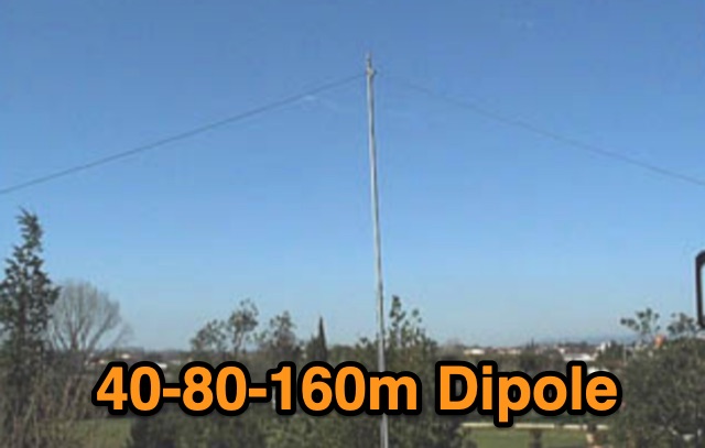 40-80-160m Dipole Antenna Project