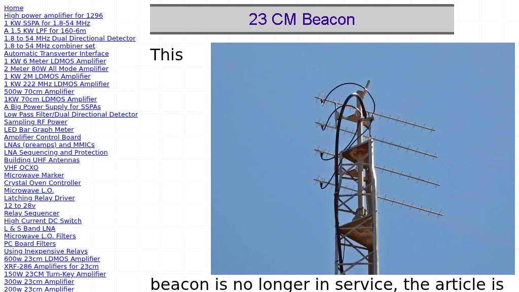 W6PQL 23cm Beacon Project
