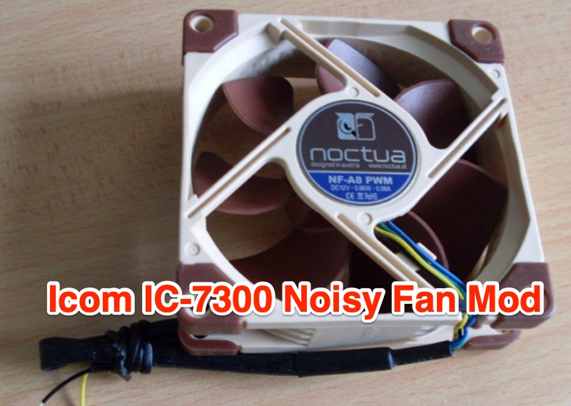Icom IC-7300 Noisy Fan Mod