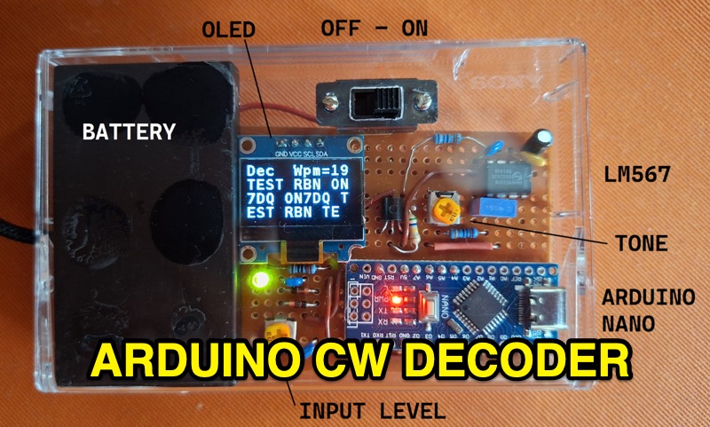 Compact CW Decoder Based on Arduino Nano