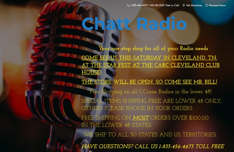 Chatt Radio: Ham Radio Equipment and Accessories Supplier