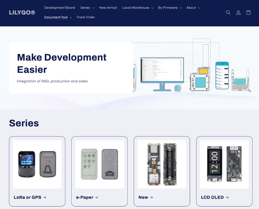 LILYGO IoT Boards with LoRa, GPS and LCD